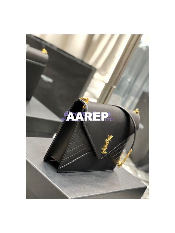 Replica YSL Saint Laurent Gaby Chain Bag In Quilted Lambskin 668864 Black 4
