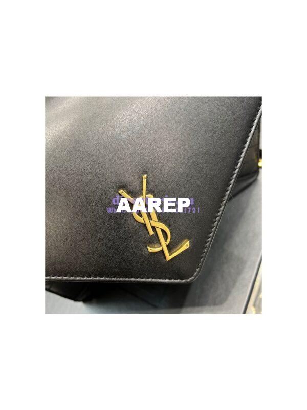 Replica YSL Saint Laurent Gaby Chain Bag In Quilted Lambskin 668864 Black 7