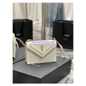 Replica YSL Saint Laurent Gaby Mini Satchel In Quilted Lambskin 685574 Blanc 2