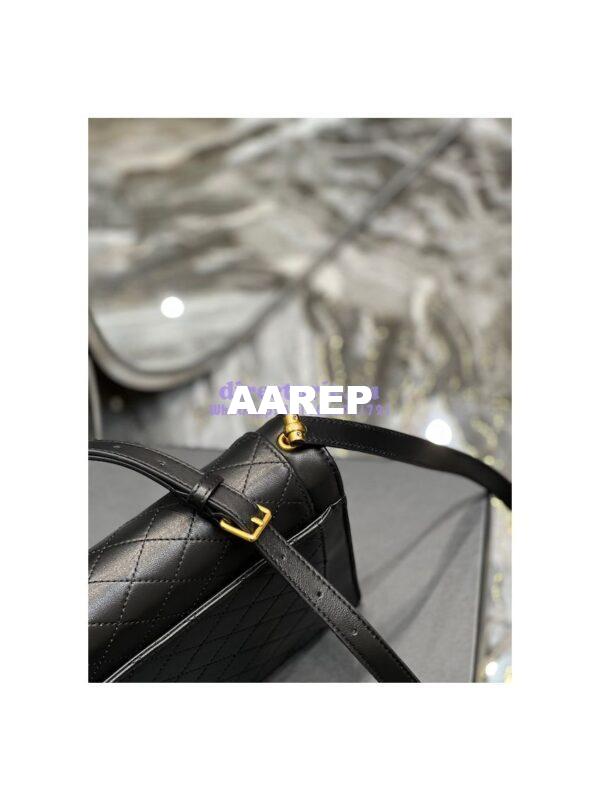 Replica YSL Saint Laurent Gaby Mini Satchel In Quilted Lambskin 685574 Black 8