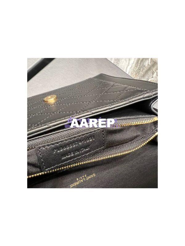 Replica YSL Saint Laurent Gaby Mini Satchel In Quilted Lambskin 685574 Black 10