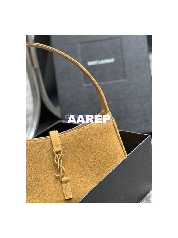 Replica YSL Saint Laurent Le 5 à 7 hobo bag in Sable Suede calfskin 5