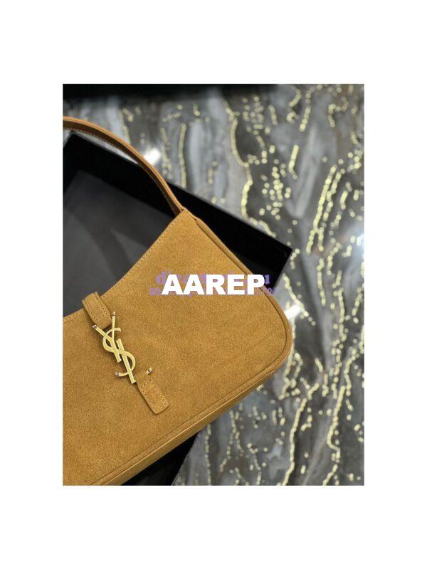 Replica YSL Saint Laurent Le 5 à 7 hobo bag in Sable Suede calfskin 6