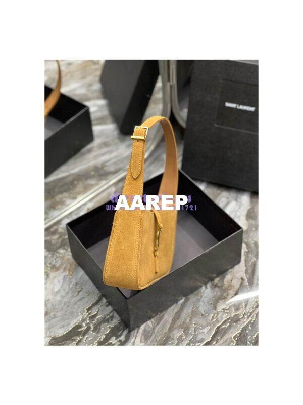 Replica YSL Saint Laurent Le 5 à 7 hobo bag in Sable Suede calfskin 7