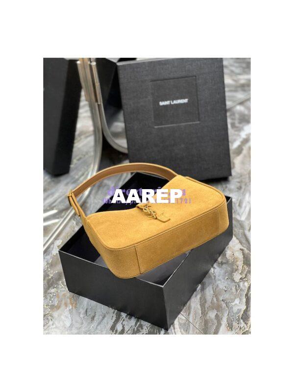 Replica YSL Saint Laurent Le 5 à 7 hobo bag in Sable Suede calfskin 8