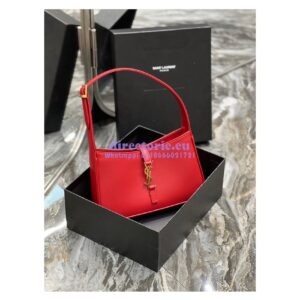 Replica YSL Saint Laurent Le 5 à 7 hobo bag in Red calfskin Smooth leather 2
