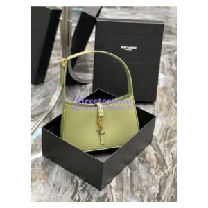 Replica YSL Saint Laurent Le 5 à 7 hobo bag in Pistache calfskin Smooth leather 2