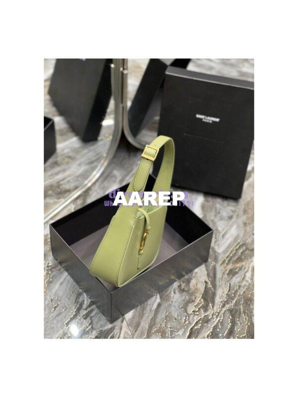 Replica YSL Saint Laurent Le 5 à 7 hobo bag in Pistache calfskin Smooth leather 6