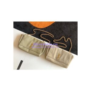 Replica YSL Saint Laurent Kate Medium Reversible In Suede And Smooth Leather 553804 Grey Khaki 2