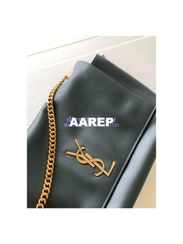 Replica YSL Saint Laurent Kate Medium Reversible In Suede And Smooth Leather 553804 Green 7