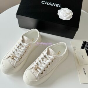 Replica Chanel 2024 SS Low-Top Sneaker Tweed G45560 2