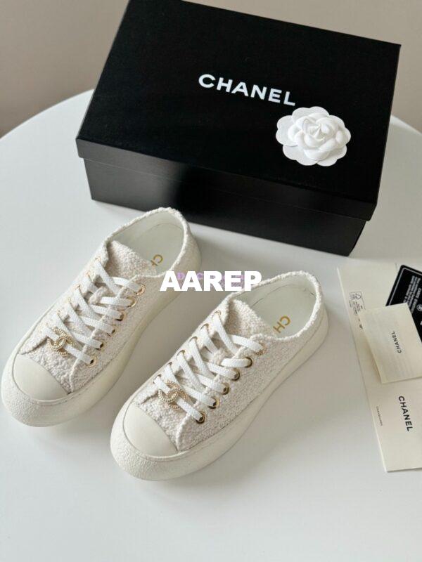 Replica Chanel 2024 SS Low-Top Sneaker Tweed G45560 4