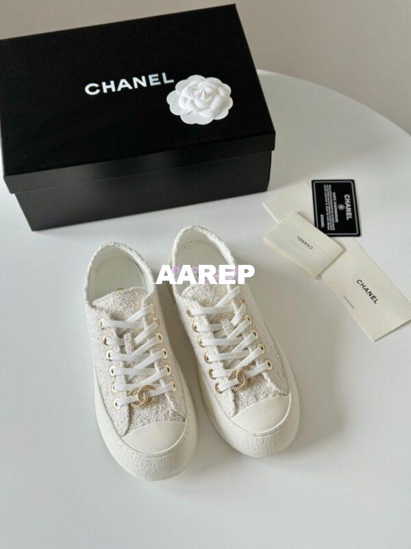 Replica Chanel 2024 SS Low-Top Sneaker Tweed G45560 5