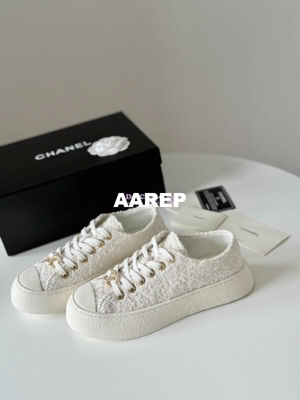 Replica Chanel 2024 SS Low-Top Sneaker Tweed G45560 7