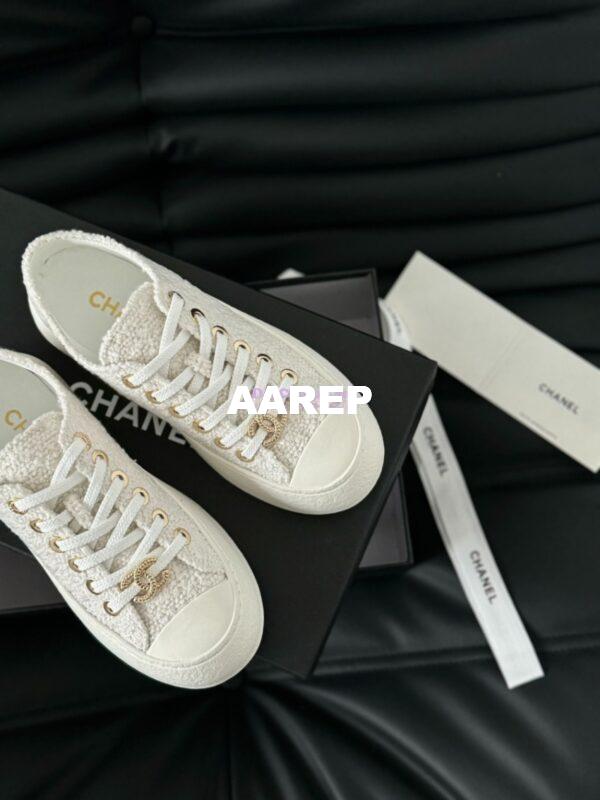 Replica Chanel 2024 SS Low-Top Sneaker Tweed G45560 8