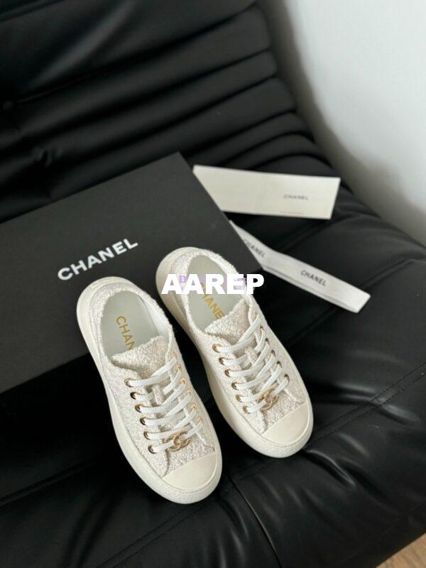 Replica Chanel 2024 SS Low-Top Sneaker Tweed G45560 9