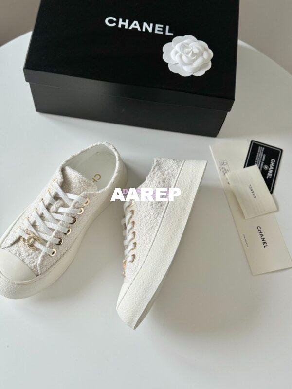 Replica Chanel 2024 SS Low-Top Sneaker Tweed G45560 10