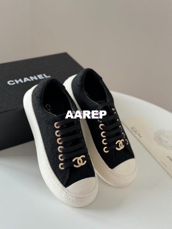 Replica Chanel 2024 SS Low-Top Sneaker Tweed G45560 20