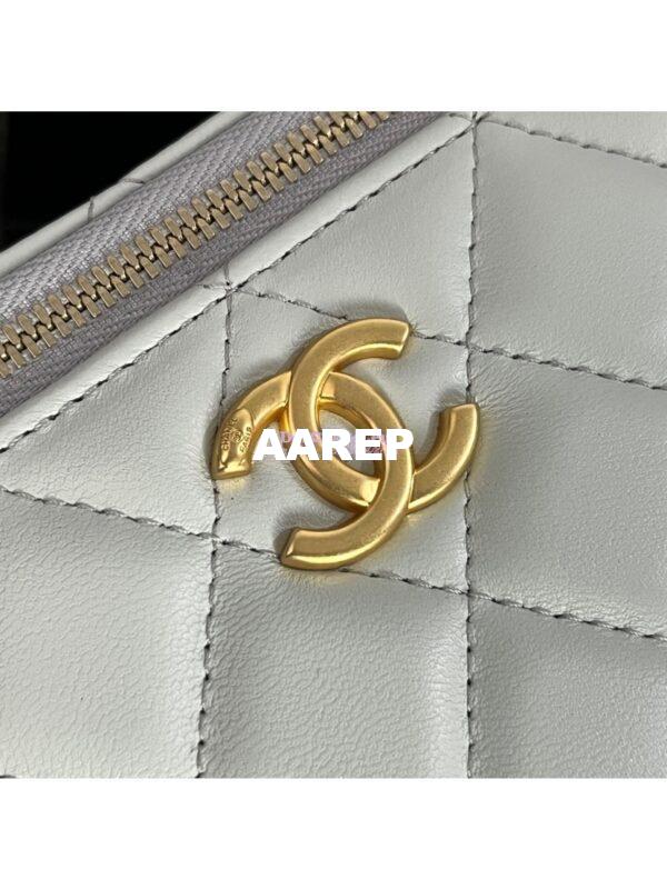 Replica Chanel 23C Clutch With Chain in Lambskin Camellia Crush Charm AP3301 Cloud Blue 6