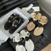Replica Chanel 2024 SS Lambskin & Grossgrain Mules 40mm G45691 Black