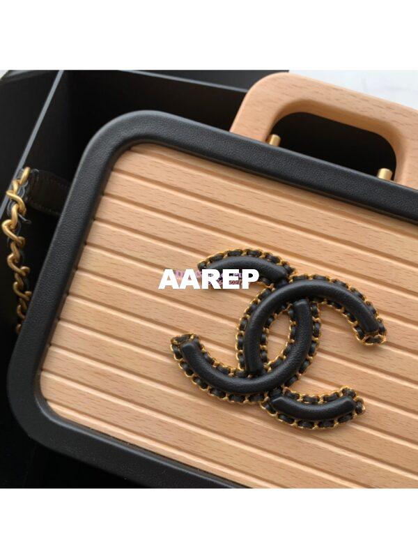 Replica Chanel Vanity Case Beech Wood AS2926 Beige Black (Limited) 3