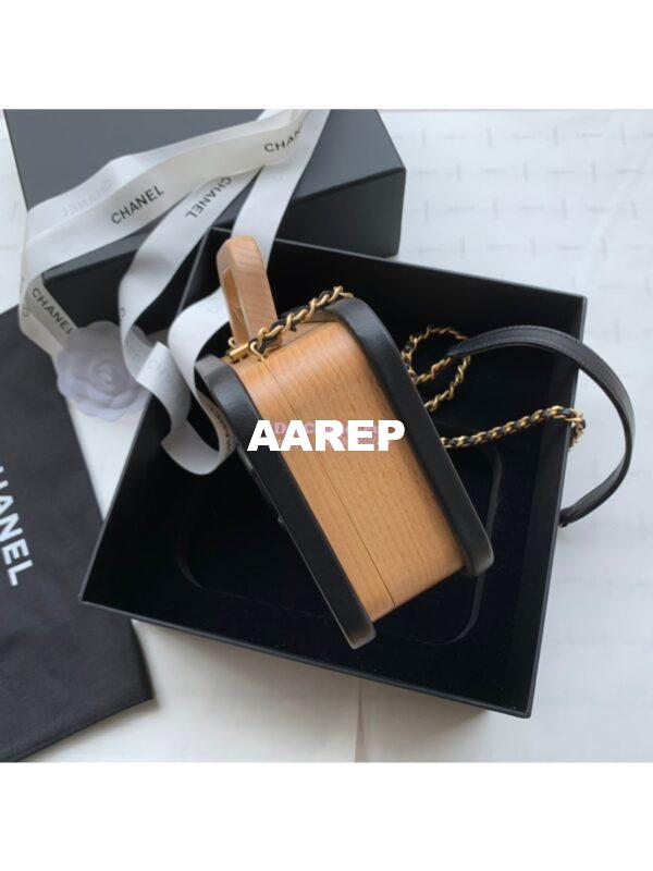 Replica Chanel Vanity Case Beech Wood AS2926 Beige Black (Limited) 7