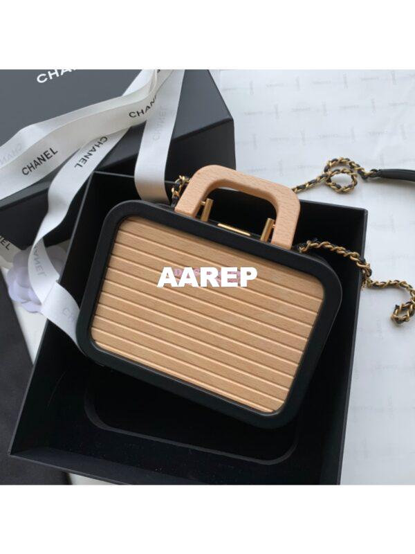 Replica Chanel Vanity Case Beech Wood AS2926 Beige Black (Limited) 9