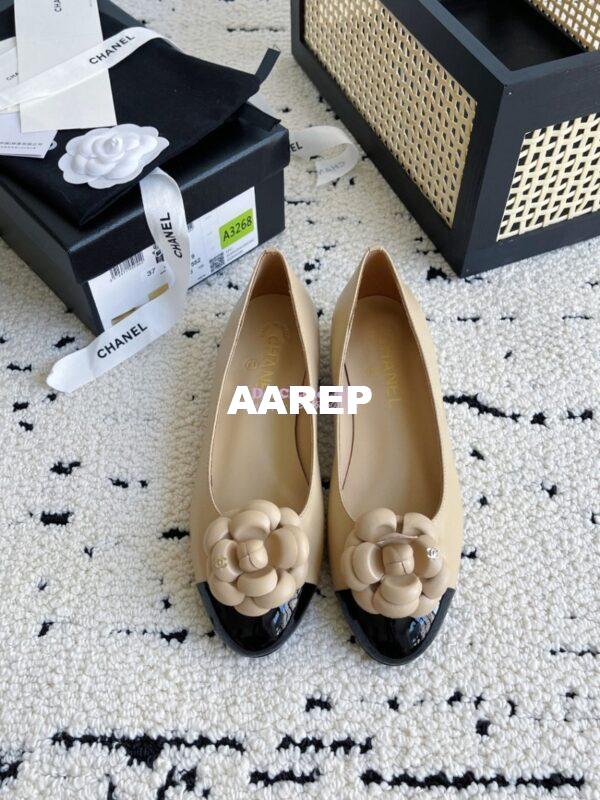 Replica Chanel 24C Camellia Lambskin Ballet Flats Ballerina G02819 2