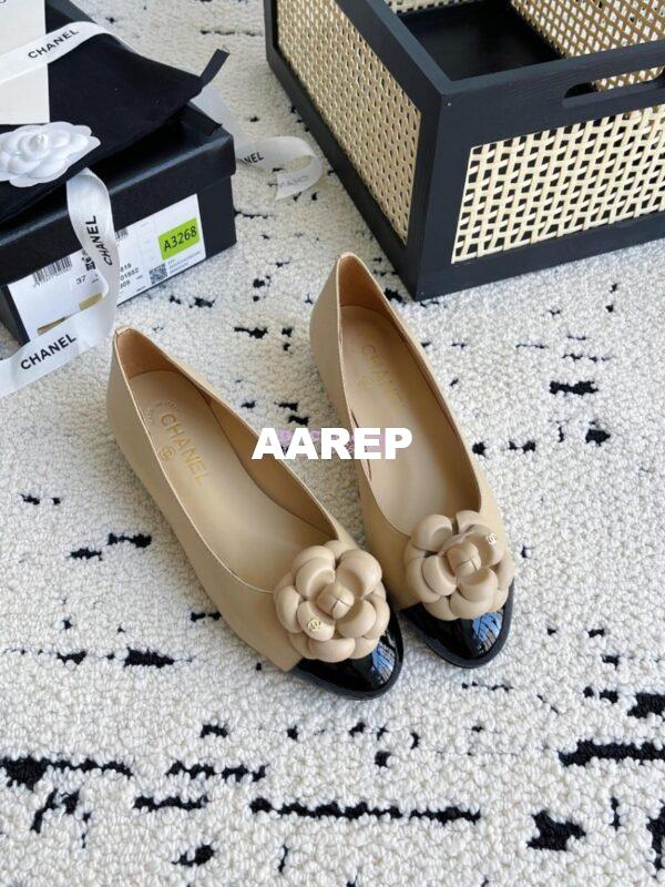 Replica Chanel 24C Camellia Lambskin Ballet Flats Ballerina G02819 5