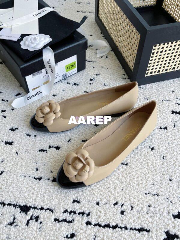 Replica Chanel 24C Camellia Lambskin Ballet Flats Ballerina G02819 6