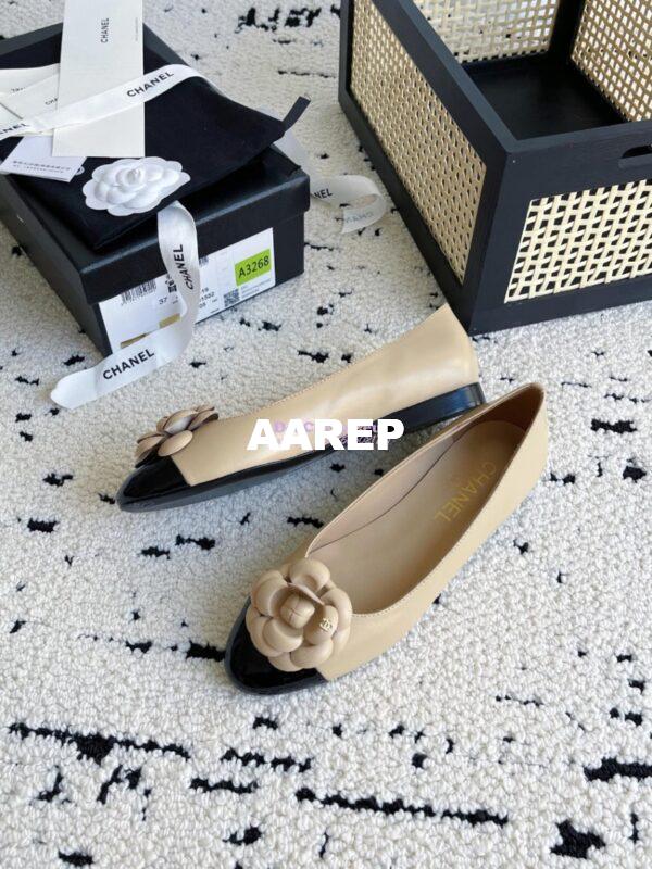 Replica Chanel 24C Camellia Lambskin Ballet Flats Ballerina G02819 7
