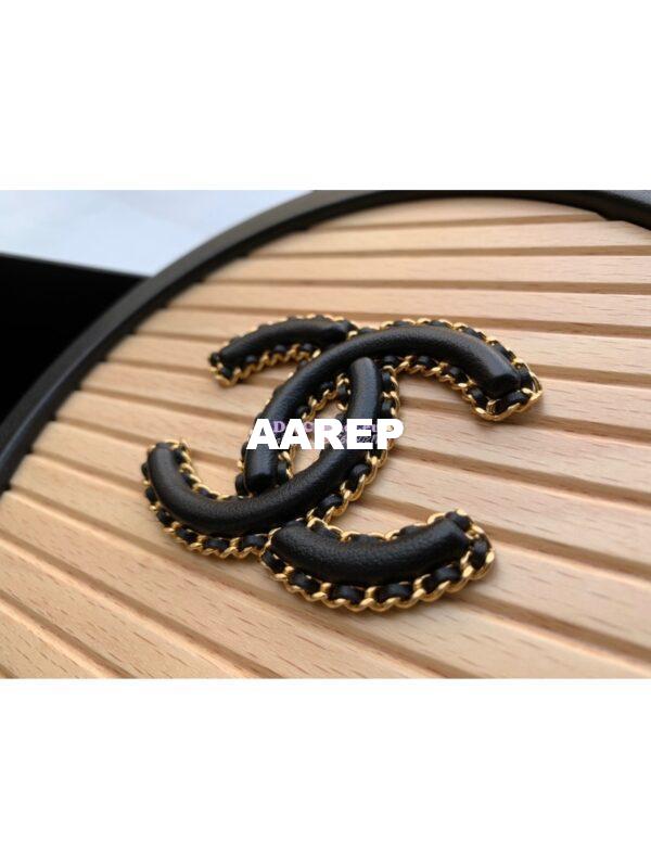 Replica Chanel Small Vanity Case Beech Wood AS2928 Beige Black (Limited) 2