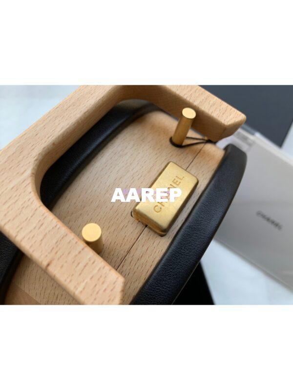 Replica Chanel Small Vanity Case Beech Wood AS2928 Beige Black (Limited) 4