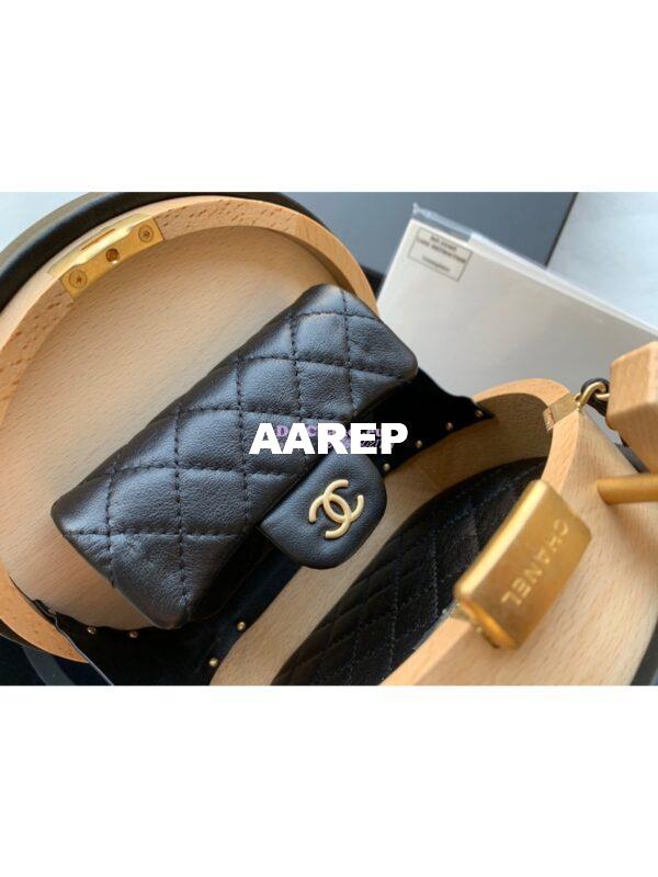 Replica Chanel Small Vanity Case Beech Wood AS2928 Beige Black (Limited) 6