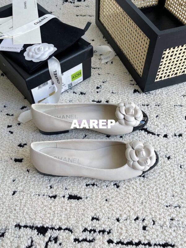 Replica Chanel 24C Camellia Lambskin Ballet Flats Ballerina G02819 14