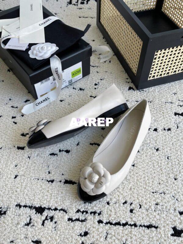 Replica Chanel 24C Camellia Lambskin Ballet Flats Ballerina G02819 15