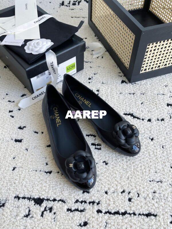 Replica Chanel 24C Camellia Lambskin Ballet Flats Ballerina G02819 19