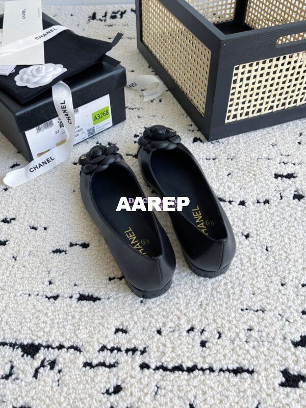 Replica Chanel 24C Camellia Lambskin Ballet Flats Ballerina G02819 21