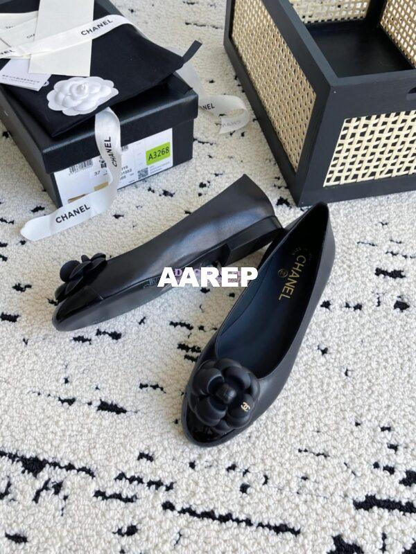 Replica Chanel 24C Camellia Lambskin Ballet Flats Ballerina G02819 22