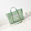 Replica Chanel Small Tote 2 in 1 Mixed Fibres, Calfskin Deauville Bag AS3257 Black 2