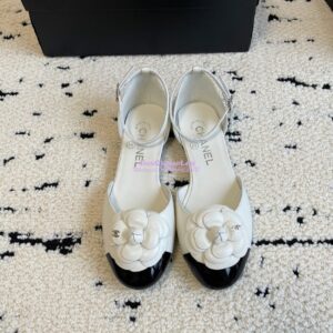 Replica Chanel 24C Camellia Lambskin Slingback Mules G45497 2