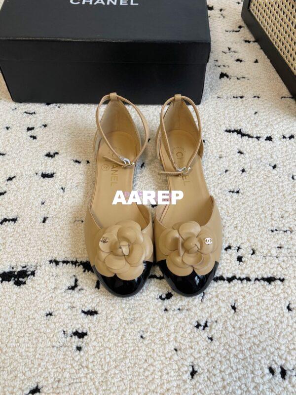 Replica Chanel 24C Camellia Lambskin Slingback Mules G45497 8