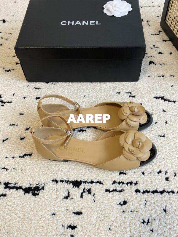 Replica Chanel 24C Camellia Lambskin Slingback Mules G45497 11