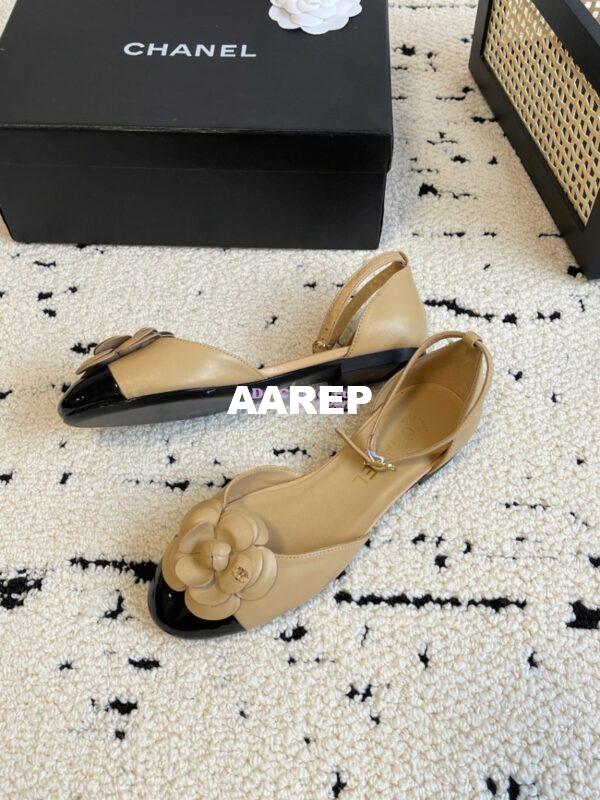Replica Chanel 24C Camellia Lambskin Slingback Mules G45497 13
