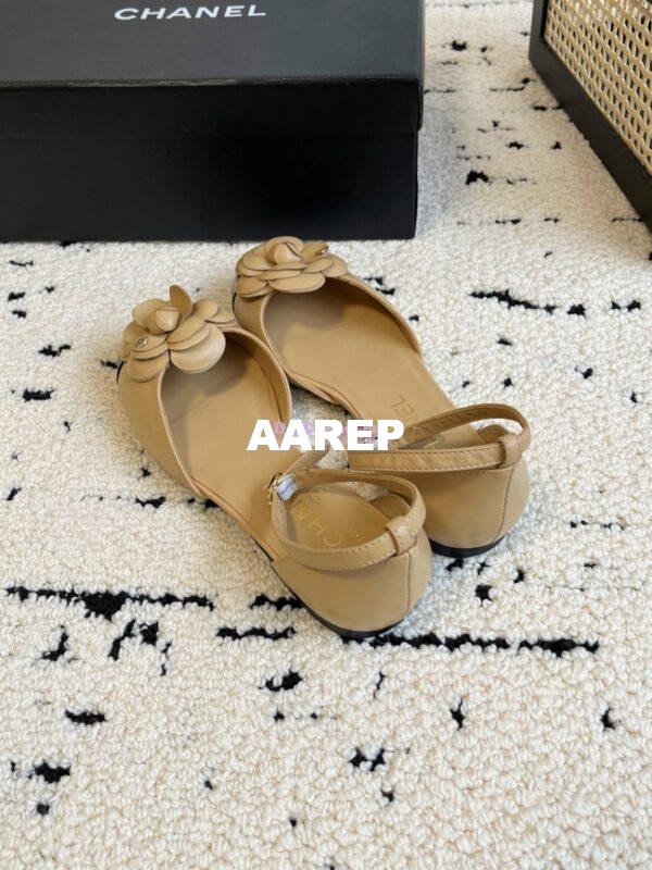 Replica Chanel 24C Camellia Lambskin Slingback Mules G45497 14