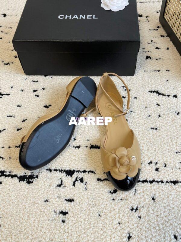 Replica Chanel 24C Camellia Lambskin Slingback Mules G45497 15