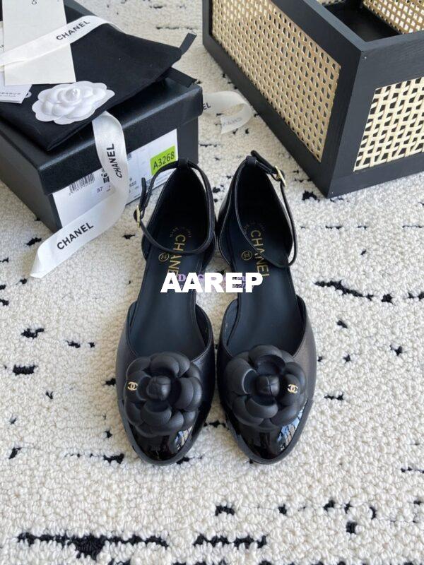Replica Chanel 24C Camellia Lambskin Slingback Mules G45497 16