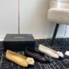 Replica Chanel 24C Camellia Lambskin Slingback Mules G45497