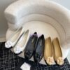 Replica Chanel 24C Camellia Lambskin Flats Sandals G29027