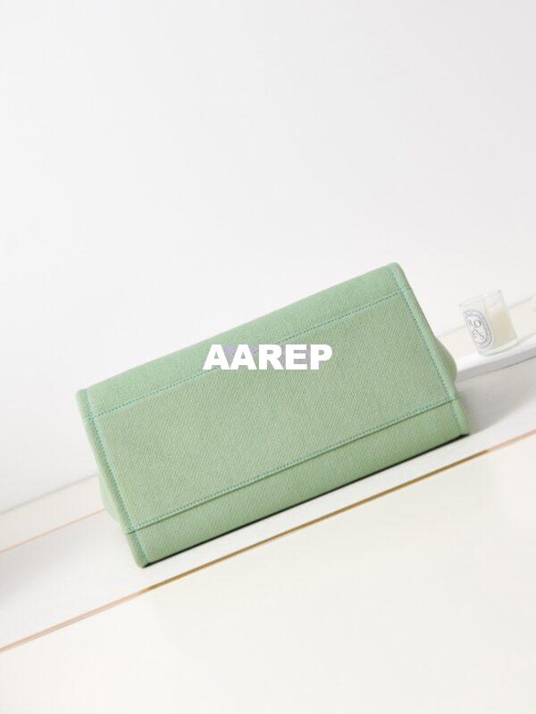 Replica Chanel Large Tote 2 in 1 Mixed Fibres, Calfskin Deauville Bag A66941 Light Green 9